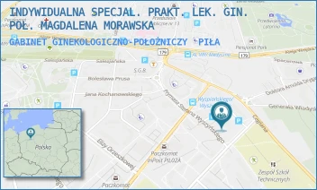GABINET GINEKOLOGICZNO-POŁOŻNICZY - INDYWIDUALNA SPECJAL. PRAKT. LEK. GIN. POŁ. MAGDALENA MORAWSKA - ŻEROMSKIEGO 7,  PIŁA