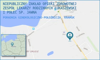 PORADNIA GINEKOLOGICZNO-POŁOŻNICZA - NIEPUBLICZNY ZAKŁAD OPIEKI ZDROWOTNEJ ZESPÓŁ LEKARZY RODZINNYCH ŁUKASZEWSKI I POŁEĆ SP. JAWNA - KONIŃSKA 15,  KRAMSK