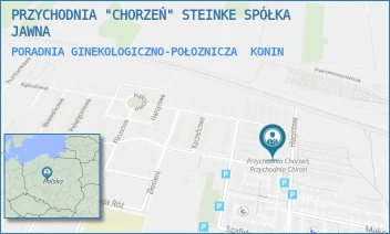 PORADNIA GINEKOLOGICZNO-POŁOZNICZA - PRZYCHODNIA "CHORZEŃ" STEINKE SPÓŁKA JAWNA - GOŹDZIKOWA 2,  KONIN