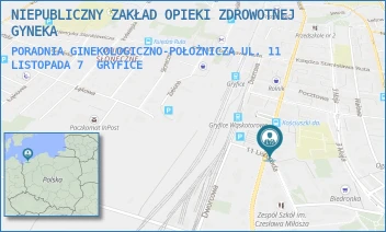 PORADNIA GINEKOLOGICZNO-POŁOŻNICZA UL. 11 LISTOPADA 7 - NIEPUBLICZNY ZAKŁAD OPIEKI ZDROWOTNEJ GYNEKA - 11 LISTOPADA 7,  GRYFICE