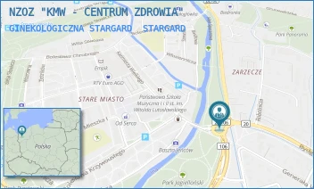GINEKOLOGICZNA STARGARD - NZOZ "KMW - CENTRUM ZDROWIA" - I BRYGADY 18,  STARGARD