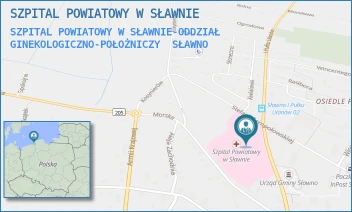 SZPITAL POWIATOWY W SŁAWNIE-ODDZIAŁ GINEKOLOGICZNO-POŁOŻNICZY - SZPITAL POWIATOWY W SŁAWNIE - I GO PUŁKU UŁANÓW 9,  SŁAWNO