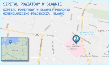 SZPITAL POWIATOWY W SŁAWNIE-PORADNIA GINEKOLOGICZNO-POŁOŻNICZA - SZPITAL POWIATOWY W SŁAWNIE - I GO PUŁKU UŁANÓW 9,  SŁAWNO
