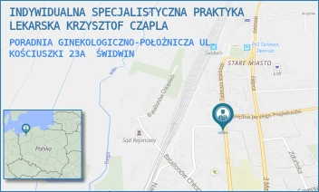 PORADNIA GINEKOLOGICZNO-POŁOŻNICZA UL. KOŚCIUSZKI 23A - INDYWIDUALNA SPECJALISTYCZNA PRAKTYKA LEKARSKA KRZYSZTOF CZAPLA - KOŚCIUSZKI 23A,  ŚWIDWIN
