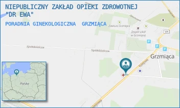 PORADNIA GINEKOLOGICZNA - NIEPUBLICZNY ZAKŁAD OPIEKI ZDROWOTNEJ "DR EWA" - KOLEJOWA 11,  GRZMIĄCA