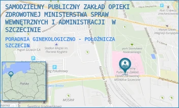 PORADNIA GINEKOLOGICZNO - POŁOŻNICZA - SAMODZIELNY PUBLICZNY ZAKŁAD OPIEKI ZDROWOTNEJ MINISTERSTWA SPRAW WEWNĘTRZNYCH I ADMINISTRACJI  W SZCZECINIE - JAGIELLOŃSKA 44,  SZCZECIN