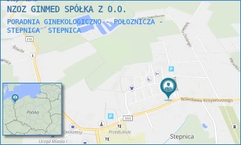 PORADNIA GINEKOLOGICZNO - POŁOZNICZA - STEPNICA - NZOZ GINMED SPÓŁKA Z O.O. - TĘCZOWA 3,  STEPNICA