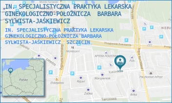 IN. SPECJALISTYCZNA PRAKTYKA LEKARSKA GINEKOLOGICZNO-POŁOŻNICZA BARBARA SYLWISTA-JAŚKIEWICZ - IN. SPECJALISTYCZNA PRAKTYKA LEKARSKA GINEKOLOGICZNO-POŁOŻNICZA  BARBARA SYLWISTA-JAŚKIEWICZ - ŁUCZNICZA 70 E,  SZCZECIN