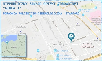 PORADNIA POŁOŻNICZO-GINEKOLOGICZNA - NIEPUBLICZNY ZAKŁAD OPIEKI ZDROWOTNEJ "GINEA 1" - MICKIEWICZA 20A,  STARGARD