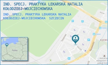 IND. SPECJ. PRAKTYKA LEKARSKA NATALIA KOŁODZIEJ-WOJCIECHOWSKA - IND. SPECJ. PRAKTYKA LEKARSKA NATALIA KOŁODZIEJ-WOJCIECHOWSKA - NIEDŻWIEDZIA 17U/3,  SZCZECIN