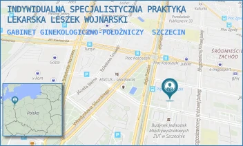 GABINET GINEKOLOGICZNO-POŁOŻNICZY - INDYWIDUALNA SPECJALISTYCZNA PRAKTYKA LEKARSKA LESZEK WOJNARSKI - KSIĘŻNEJ PRZYBYSŁAWY 2/1,  SZCZECIN