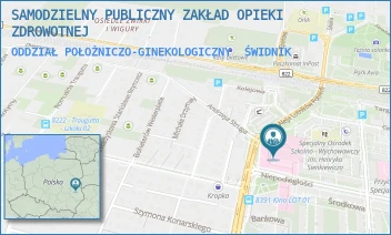 ODDZIAŁ POŁOŻNICZO-GINEKOLOGICZNY - SAMODZIELNY PUBLICZNY ZAKŁAD OPIEKI ZDROWOTNEJ - ALEJA LOTNIKÓW POLSKICH 18,  ŚWIDNIK