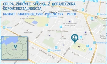 GABINET GINEKOLOGICZNO-POŁOŻNICZY - GRUPA ZDROWIE SPÓŁKA Z OGRANICZONĄ ODPOWIEDZIALNOŚCIĄ - HARCERZA ANTOLKA GRADOWSKIEGO 26,  PŁOCK