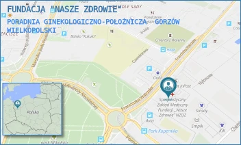 PORADNIA GINEKOLOGICZNO-POŁOŻNICZA - FUNDACJA "NASZE ZDROWIE" - UL. FRANCISZKA WALCZAKA 23E,  GORZÓW WIELKOPOLSKI