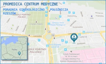 PORADNIA GINEKOLOGICZNO - POŁOŻNICZA - PROMEDICA CENTRUM MEDYCZNE - UL. ZENITOWA 5,  RZESZÓW