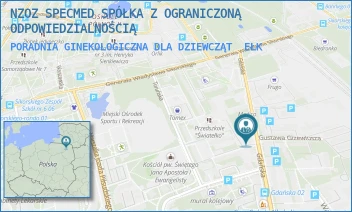 PORADNIA GINEKOLOGICZNA DLA DZIEWCZĄT - NZOZ SPECMED SPÓŁKA Z OGRANICZONĄ ODPOWIEDZIALNOŚCIĄ - GDAŃSKA 17,  EŁK