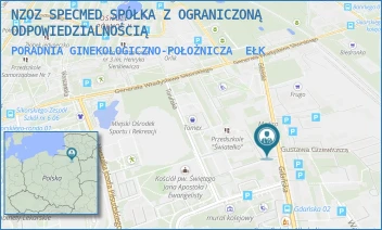 PORADNIA GINEKOLOGICZNO-POŁOŻNICZA - NZOZ SPECMED SPÓŁKA Z OGRANICZONĄ ODPOWIEDZIALNOŚCIĄ - GDAŃSKA 17,  EŁK