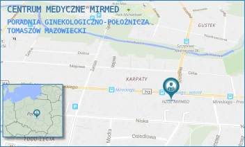 PORADNIA GINEKOLOGICZNO-POŁOŻNICZA - CENTRUM MEDYCZNE MIRMED - UL. MIRECKIEGO 90,  TOMASZÓW MAZOWIECKI