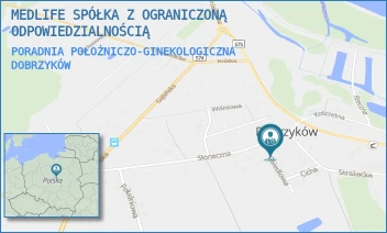 PORADNIA POŁOŻNICZO-GINEKOLOGICZNA - MEDLIFE SPÓŁKA Z OGRANICZONĄ ODPOWIEDZIALNOŚCIĄ - SŁONECZNA 24,  DOBRZYKÓW