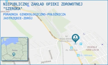 PORADNIA GINEKOLOGICZNO-POŁOŻNICZA - NIEPUBLICZNY ZAKŁAD OPIEKI ZDROWOTNEJ "SZEROKA" - OSIEDLE 1000-LECIA 15E,  JASTRZĘBIE-ZDRÓJ
